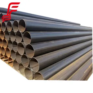 Q235 Q345 ERW Welded Steel Pipe Straight Seam Steel Pipe 6'' 8'' 10'' Black Steel Pipe thumbnail-2
