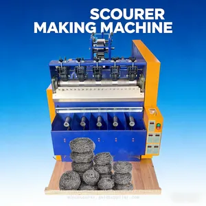 5 Heads High Speed Steel Wire Cleaning Ball Production Machine thumbnail-2