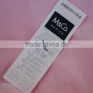 Most Popular Creative Reliable Quality Letter Screen Printed Clothing Label thumbnail-6
