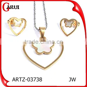 Stainless Steel Jewelry Big Hole Freshwater Pearls Fashion Jewelry New Model Jewelry Set thumbnail-1