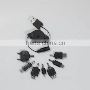 8 Pin Detachable Plug With 1.7x4.75x11mm and 5.5x1.9mm & 0.6x7.4 mm or Other Detachable Ddapter thumbnail-5