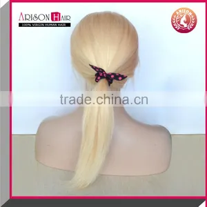 Remy Human Hair Wig 100% Virgin Brazilian Hair Full Lace Wig With Baby Hair thumbnail-4