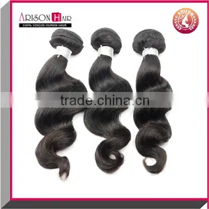 7A Loose Wave Remy Virgin Brazilian Wavy Hair Shipping Fast thumbnail-3