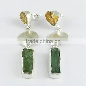 Beautiful !! Bezel Setting 925 Sterling Silver Earring, Fine Silver Jewelry, Handmade Silver Jewelry thumbnail-1
