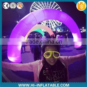 Outdoor Cheap Event Supplies Inflatable Led Light Arch Decoration No.ar013 for Sale thumbnail-1