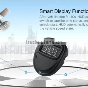 A1 2.0 Inch Car GPS HUD Head Up Display Vehicle-mounted Security System, Support Speed & Real Time & Altitude & Over Speed Alarm thumbnail-5