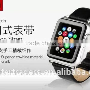 Original Joyroom Genuine Leather Classic Button Strap Watch Band Wrist Strap For 38MM Apple Watch MT-3625 thumbnail-3