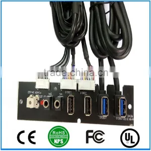 Front Panel Dual USB3.0+Dual USB2.0 HD AUDIO+LED SW Computer Case Front Panel Cable thumbnail-3