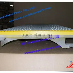 A03 , Silver , Yellow Demarcation , Escalator Step Tread for CNIM thumbnail-1