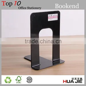 Office Desktop Storage Black Creative Metal Steel Bookend thumbnail-1
