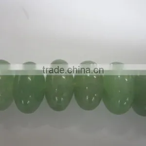 Natural Green Aventurine Roundel Bead Mineral Gemstone for Jewelry Making thumbnail-1