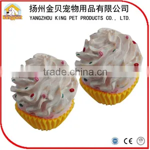 Cute Latex Soft Food Ice Cream Squeaky Rubber Toy for Small Animals thumbnail-4