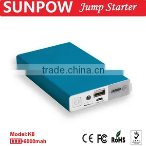 Sunpow 2015 Multi-function Aluminium Alloy Power Station 12V 8000mAH Portable Mini Car Jump Starter thumbnail-5