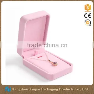 Custom Velvet Jewelry Packaging Boxes For Pendant/Neckalce thumbnail-1