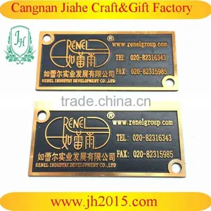Golden Logo Metal Nameplate for Furniture in Aluminum Highlight Plate thumbnail-6