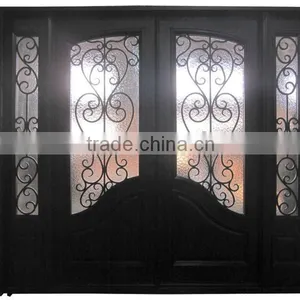 Wrought Iron Wood Door thumbnail-1