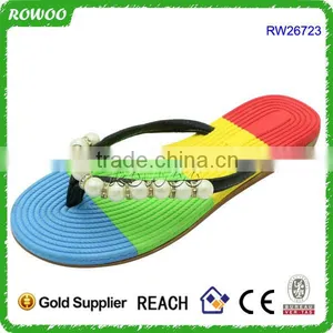 Cheap Nice Women Sandals for Gifts and Promotion With Big Pearl thumbnail-1