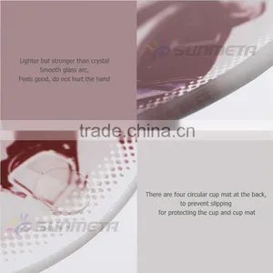 Yiwu Sunmeta Factory Supply Hot Sale Sublimation Round Blank Glass Coasters thumbnail-2