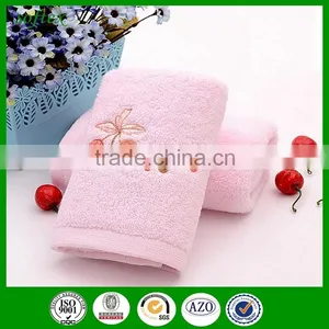 New Zero Twisted Embroidery Zero Twist Terry Cotton Towel With Artificial Cherry thumbnail-6