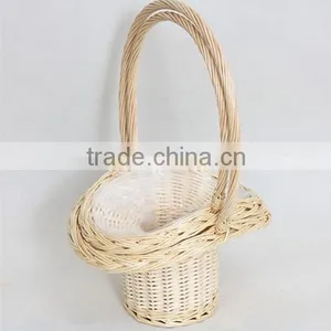 Beautiful Design Best Selling 2 Pcs Wicker Flower Baskets thumbnail-2