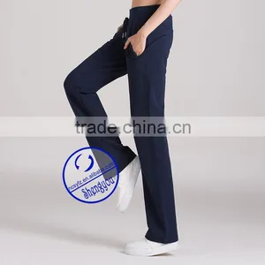 Wholesale Custom Made Cotton Blank Women Yoga Jogger Pants thumbnail-3