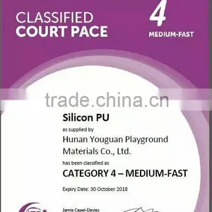 ITF Certified Silicone PU Court Surface for Stadium Volleyball/Basketball/Tennis/Badminton Court thumbnail-3