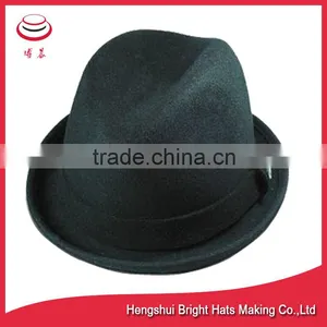 Little Fedora Mix Grey Wool Felt Hat thumbnail-2