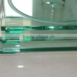 Tempered Glass With Polished Edge / Bullnose Edge Glass / Flat Edge Glass / Bevelled Edge Glass With EN12150 thumbnail-2
