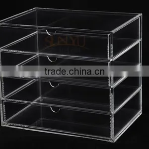4 Layers Free Slide Acrylic Drawer Clear Box Storage thumbnail-3