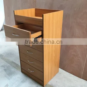 Antique Chests of Drawers Wooden Grain Color Drawer Storage Cabinet With 5Layers thumbnail-6
