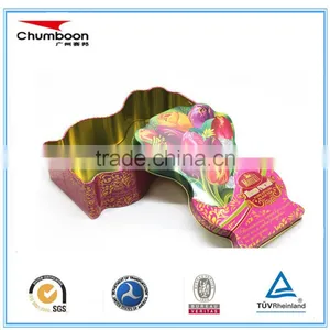 Flower Shape Tea Tin Can, Tin Box for Sale, Tin Box Package thumbnail-2