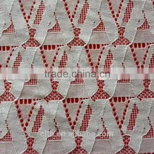 New Wholesale High Quality White Elastic Lace Fabric thumbnail-1