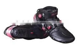 PU Racing Sports Motorcycle Motorbike Shoes Rubber Boots thumbnail-1