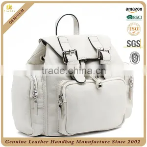 CSS1598-001 Super High Quality Girls Bags Korea Style Backpack Bags Genuine Cow Leather Hiking Backpack Bag for Ladies thumbnail-2