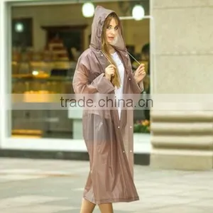Fashion EVA Travel Thickening Eco-friendly Disposable Raincoat thumbnail-2