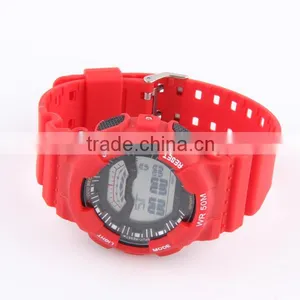 Day Date Function Men's Silicon Rubber Hand Watch thumbnail-4