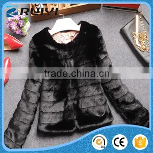 Women's Coat Turkish Coat for Long Sleeves Faux Fur Coat thumbnail-1