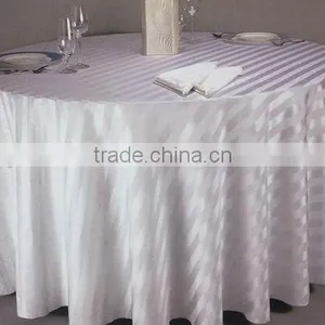 Jacquard/Pattern Polyester Round Table Cloth/table Linen for Wedding thumbnail-1