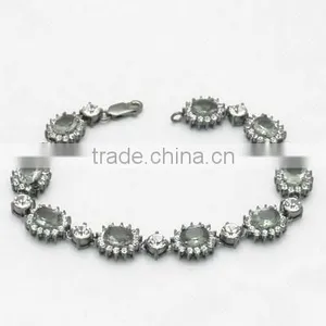 Fashion Hematite Plating With Crystal Jewelry Sets thumbnail-3