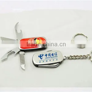 Cool Metal Key Chain Bottle Opener Keychain,multifunction Keychain Knife for Promotion Gift thumbnail-1
