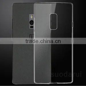 Fashion Crystal Soft Slim TPU Transparent Mobile Phone Cases Silicon Gel Covers For One Plus One thumbnail-1