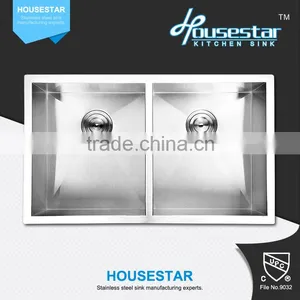 CUPC Certificate Commercial Stainless Steel Kitchen Sink Handmade Kitchen Sink For USA Market 3219A thumbnail-1