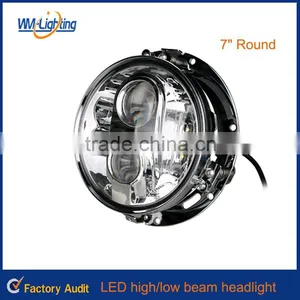 2016 New 7 Inch 80w Round Jeep Wrangler Led Headlight thumbnail-1