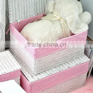 8 Hand Woven Straw - Pastoral Style - - Dirty Clothes Basket - Storage Basket - Storage Basket - - Woven Basket Basket thumbnail-4