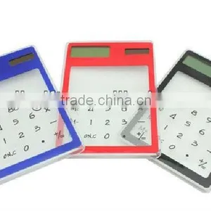Transparent Touch Screen Solar Gift Desk Calculator thumbnail-1