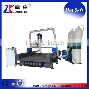 500MM High Z-Axis CNC Router Machine For Wood Acrylic PVC ZKM-1325 With Vacuum Table thumbnail-3