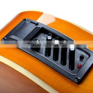Anself 4-Band EQ Equalizer Piezo Pickup EQ-7545R Pre-Amp Acoustic Guitar Preamp Amplifier Tuner Musical Accessories Factory thumbnail-4