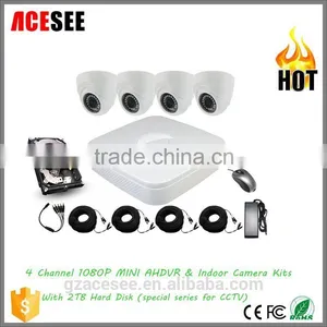 Hot Promotion!!!Longse 1xKT-AHD0410AW + 4xAVBM20HTC130J+1 x 2TB HDD 4 Channel 1080P MIN Camera Kits thumbnail-1