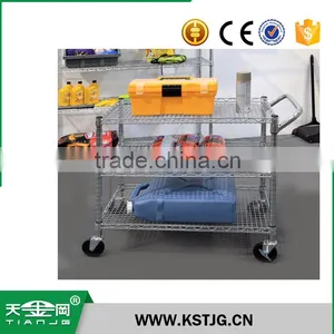 TJG High Quality Stainless Steel Restaurant All-Purpose Utility Cart Trolley Dolly thumbnail-1