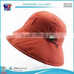 Red Summer Sun Hat Roll Up Mesh Vented Bucket Hat thumbnail-2